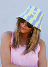Load image into Gallery viewer, Mauve/Lemon Towelling Bucket Hat - Hammill &amp; Co