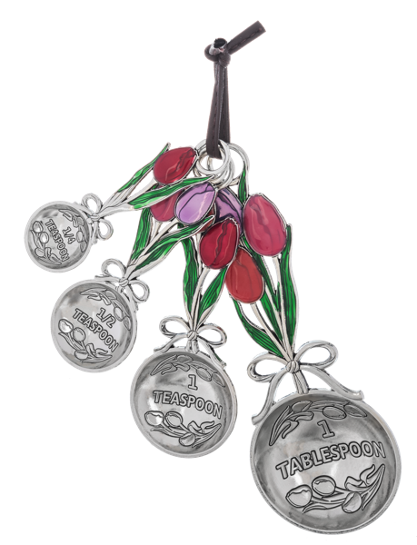 Totally Tulips Measuring Spoons (set of 4)