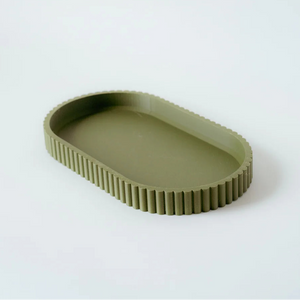 Medium Moss Green Scalloped Trinket Tray