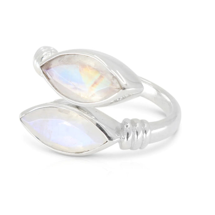 Medusa Moonstone Silver Ring
