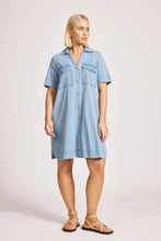 Load image into Gallery viewer, Melenia Denim Shirt Dress
