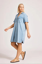 Load image into Gallery viewer, Melenia Denim Shirt Dress
