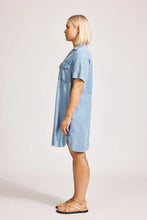 Load image into Gallery viewer, Melenia Denim Shirt Dress