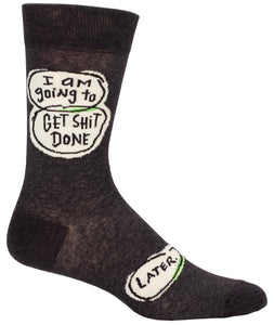 'Get Shit Done Later' Men's Socks
