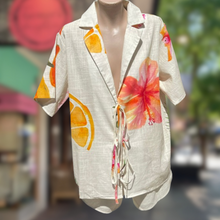 Load image into Gallery viewer, Mermaid Island Tie Front Shirt &amp; Short Set - By Frankie