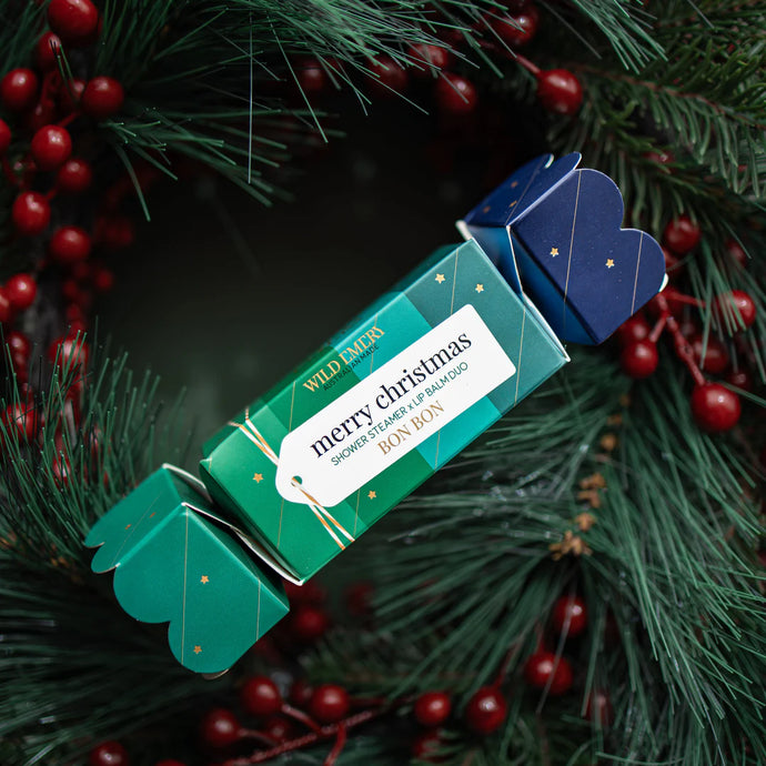 'Merry Christmas' Shower Steamer & Mini Lip Balm Bon Bon
