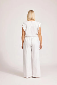 White Miramar Palazzo Pant