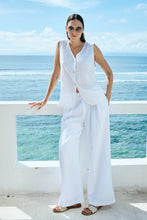 Load image into Gallery viewer, White Miramar Palazzo Pant
