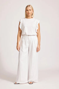White Miramar Palazzo Pant