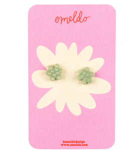 Flower Stud Earrings - Assorted Colours