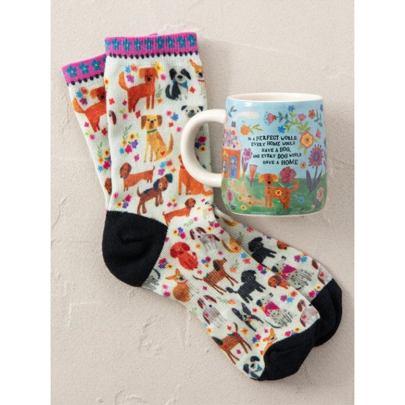 'Every Dog Has A Home' Mug & Socks Set