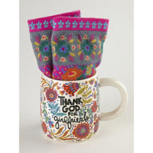 Load image into Gallery viewer, &#39;Thank God for Girlfriends&#39; Mug &amp; Socks Set