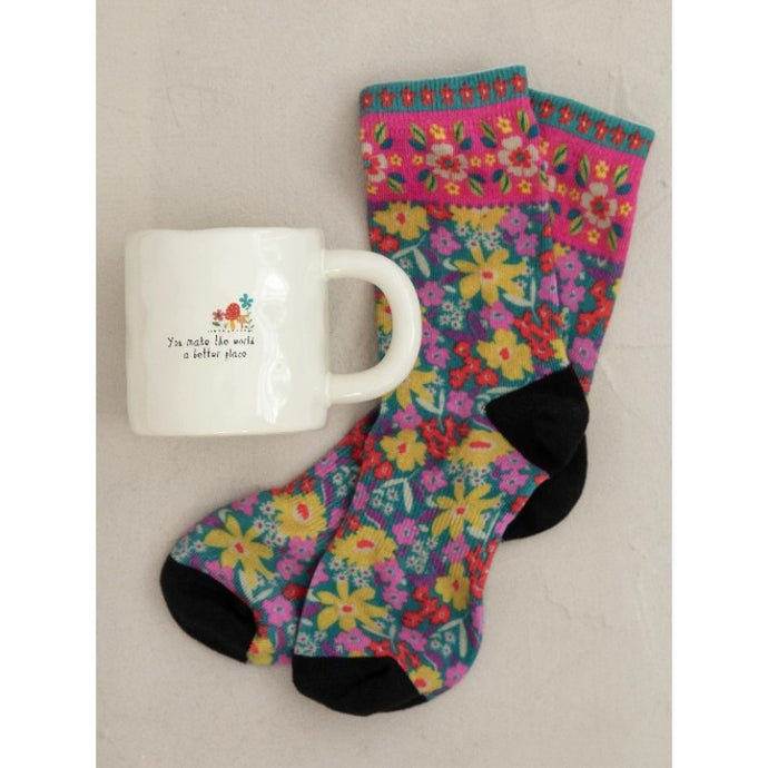 'You Make The World A Better Place' Mug & Socks Set