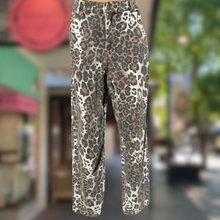 Load image into Gallery viewer, Multi Leopard Barrel Denim Jean - By Frankie