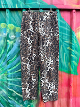 Load image into Gallery viewer, Multi Leopard Barrel Denim Jean - By Frankie