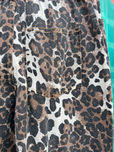 Load image into Gallery viewer, Multi Leopard Barrel Denim Jean - By Frankie