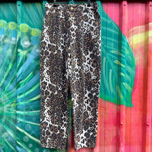 Load image into Gallery viewer, Multi Leopard Barrel Denim Jean - By Frankie