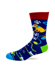 Load image into Gallery viewer, 'My Dog and I Talk Shit About You' Men's Novelty Socks