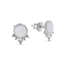 Load image into Gallery viewer, Mystic Mirror Mother of Pearl Shell Studs