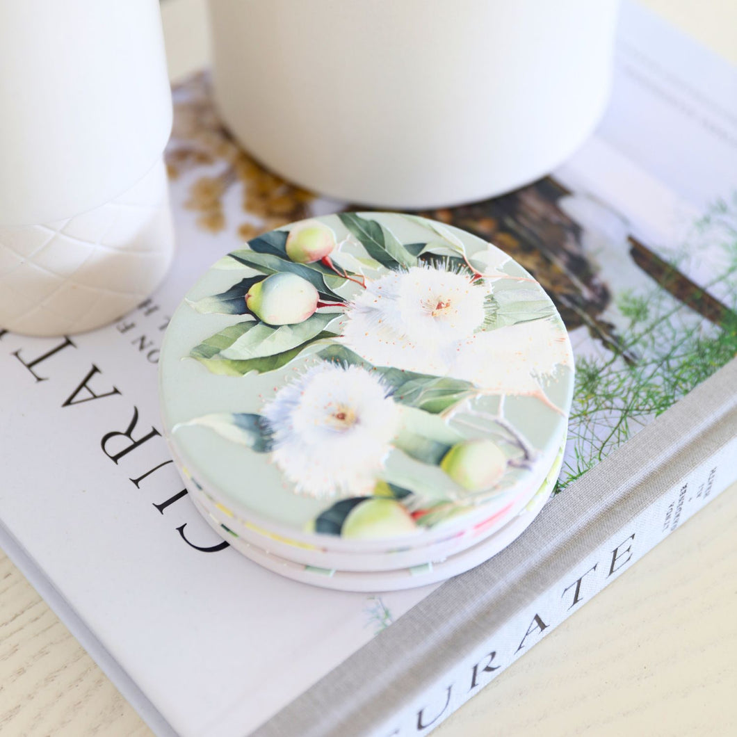 Gumnuts 'Native Blooms' Ceramic Coaster