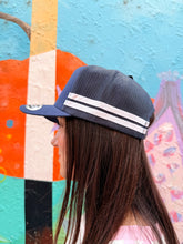 Load image into Gallery viewer, Navy 'Windsor NSW' Stripe Trucker