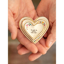 Load image into Gallery viewer, Set of 3 Nesting Heart Trinket Dishes