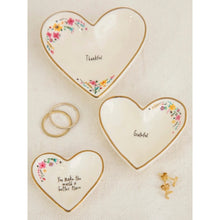 Load image into Gallery viewer, Set of 3 Nesting Heart Trinket Dishes