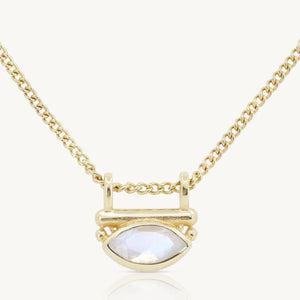 Nyra Moonstone Gold Necklace - ToniMay