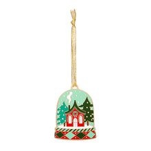 Load image into Gallery viewer, Seasonal Snow Globe Enamel Tree Ornament - Erstwilder Merry Kitschmas