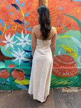 Load image into Gallery viewer, Oatmeal Strapless Maxi Side Panel Dress - By Frankie