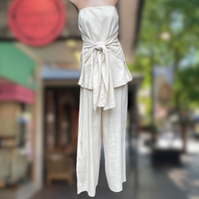 Load image into Gallery viewer, Oatmeal Waist Tie Top &amp; Pant Set - By Frankie