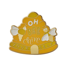 Load image into Gallery viewer, Oh Bee Hive Enamel Pin - Erstwilder