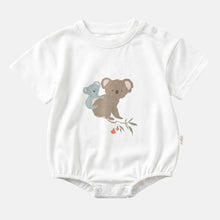 Load image into Gallery viewer, White Koala Short Sleeve Bubble Onesie - Toshi