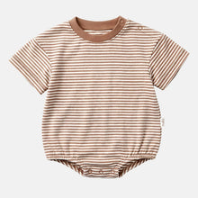 Load image into Gallery viewer, Mocha Short Sleeve Mini Bubble Onesie - Toshi