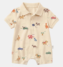 Load image into Gallery viewer, Station Hands Short Sleeve Polo Onesie - Toshi