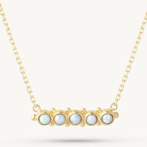 Opal Gold Necklace - ToniMay