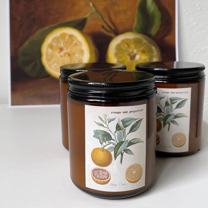 Orange and Grapefruit Soy Candle