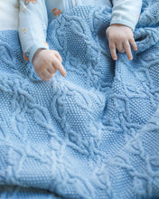 Load image into Gallery viewer, Bluebell Bowie Organic Knit Blanket - Toshi