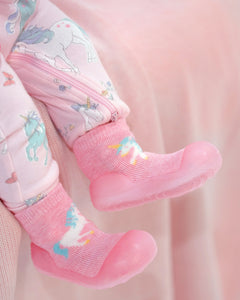 Unicorn Storytime Organic Hybrid Walking Socks