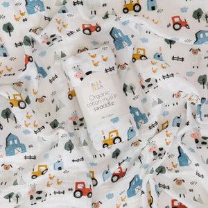 Barnyard Organic Muslin Swaddle