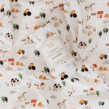 Load image into Gallery viewer, Country Farm Organic Muslin Swaddle