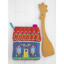 Load image into Gallery viewer, Cottage Oven Mitt &amp; Wooden Spoon Set