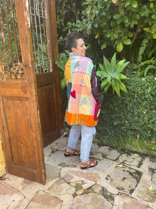 'Miranda' - Recycled Handmade Blanket Jacket