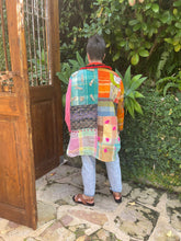 Load image into Gallery viewer, &#39;Heart on Your Sleeve&#39; - Recycled Handmade Blanket Jacket