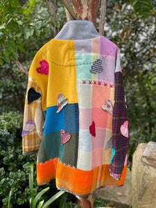 'Miranda' - Recycled Handmade Blanket Jacket