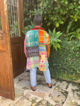 Load image into Gallery viewer, &#39;Heart on Your Sleeve&#39; - Recycled Handmade Blanket Jacket