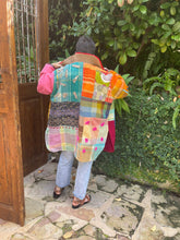 Load image into Gallery viewer, &#39;Heart on Your Sleeve&#39; - Recycled Handmade Blanket Jacket