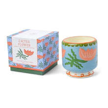 Load image into Gallery viewer, Flower Ceramic Candle - Cactus Flower
