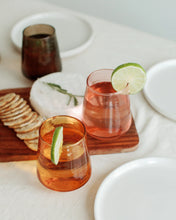 Load image into Gallery viewer, Set of 2 Smoke Recycled Glass Water Tumblers