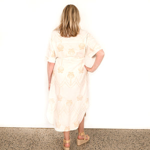 "Ashley" Dress in Palm Resort Print - Love Lola